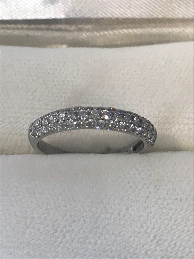 ❤︎最終価格❤︎pt950 H&Cダイヤモンド0.50ctパヴェリング　10.5号