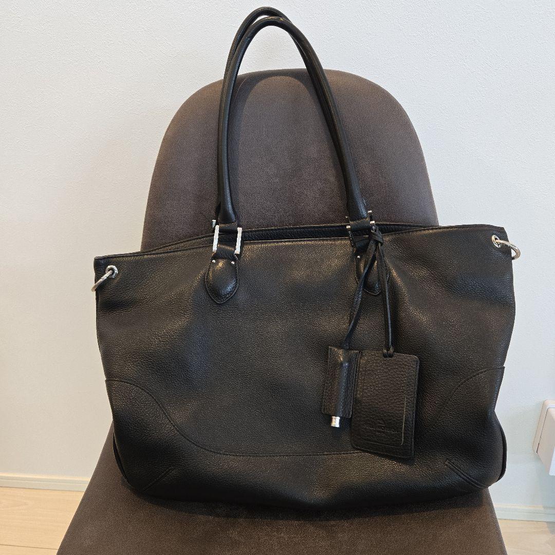 PELLE MORBIDA ビジネスバッグ ブラックレザー