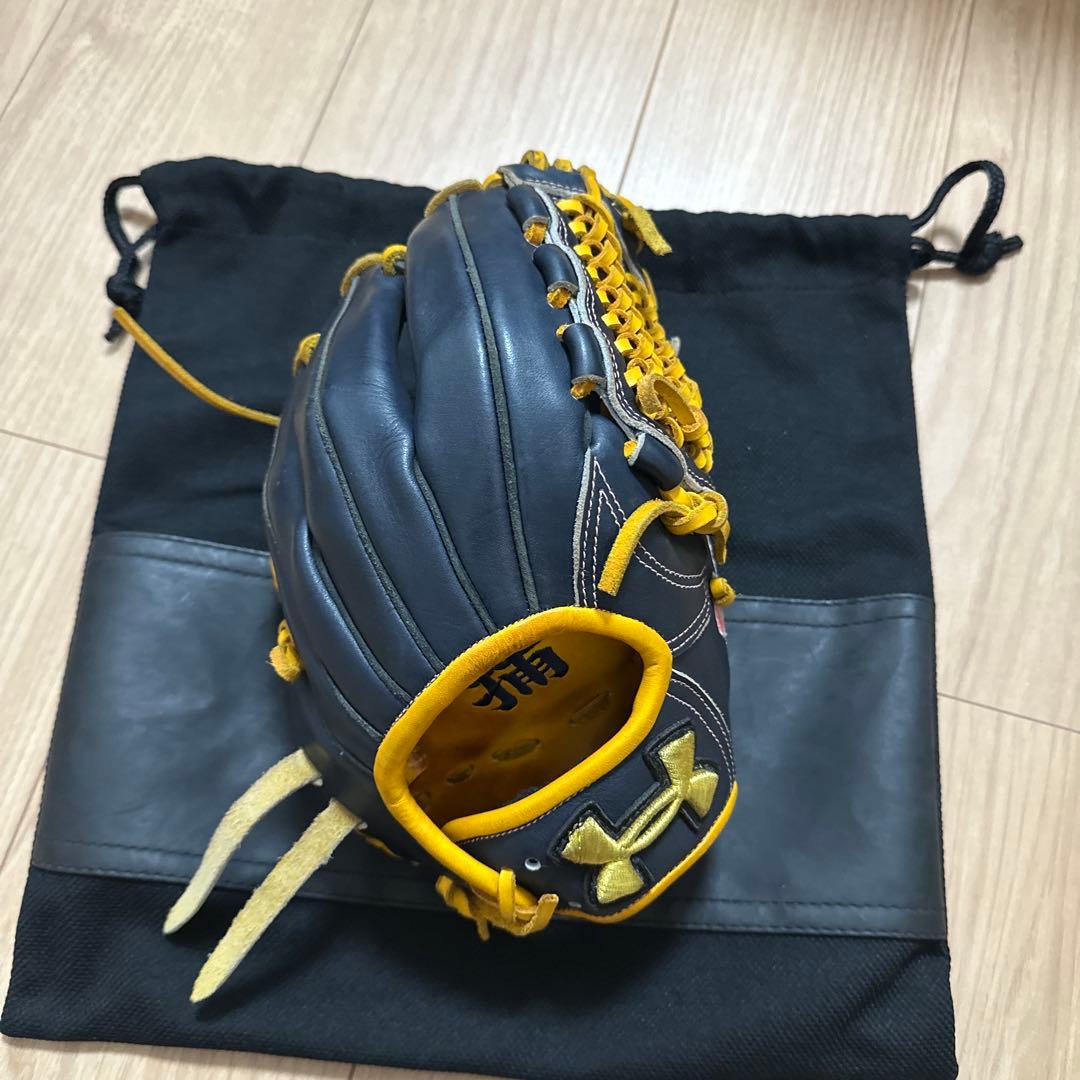 Under Armour オーダー軟式グローブ ネイビー/イエロー