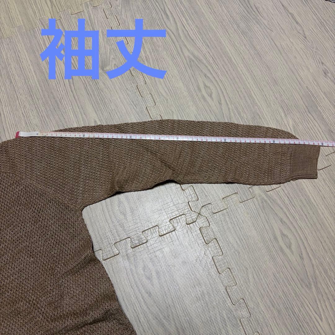 ザノーネ 綿麻混合ニット セーター 濃いめのベージュ サイズ50 スローウェア