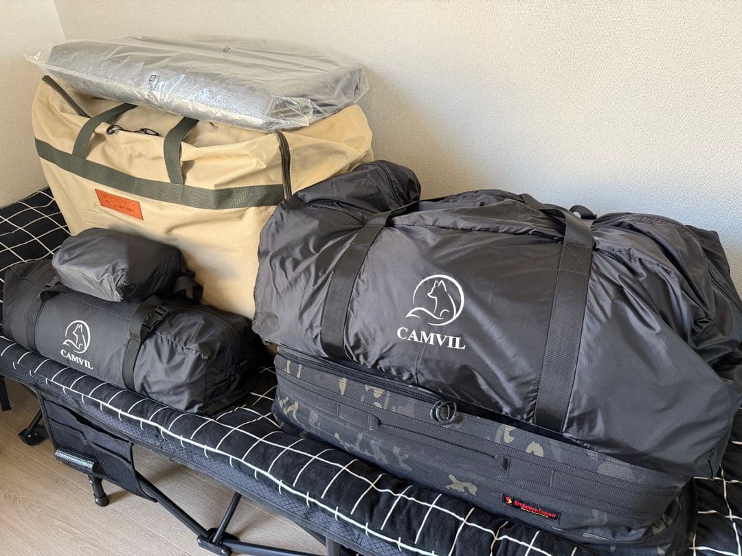 CAMVIL タートルドーム ブラック フルセット+専用カーペット