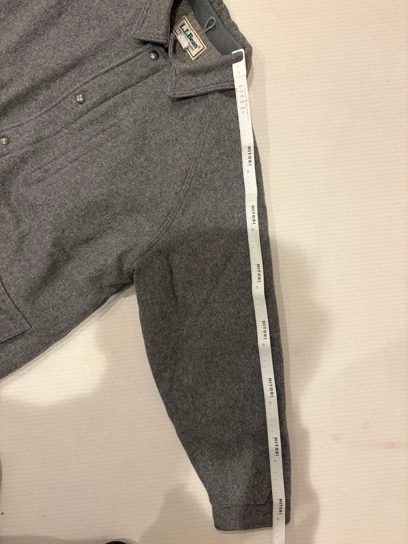 L.L.BEAN ウール　ストームコート　L ジャケット　USA グレー