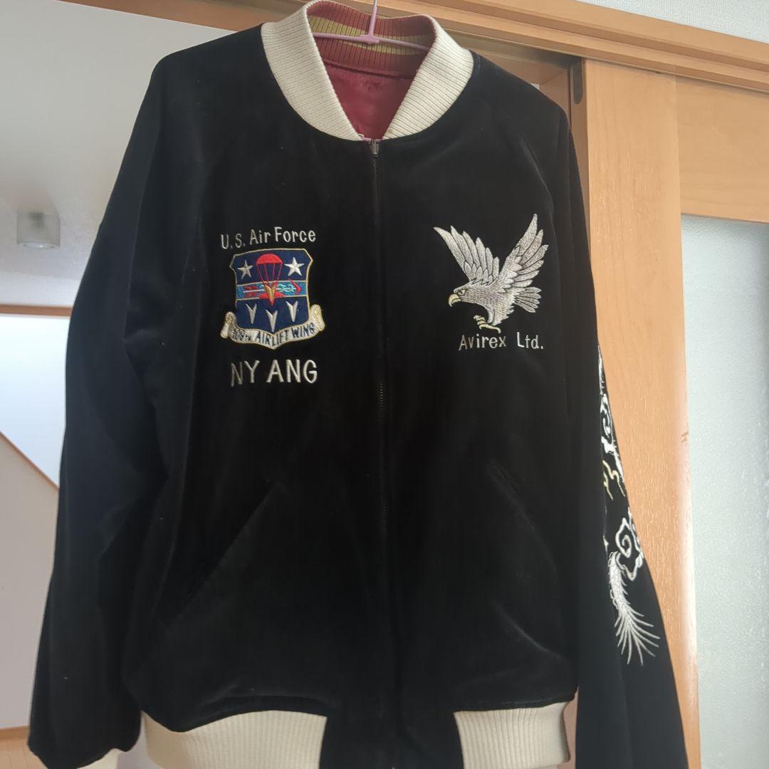 別珍 AVIREX スカジャン スーベニアジャケット ベロア