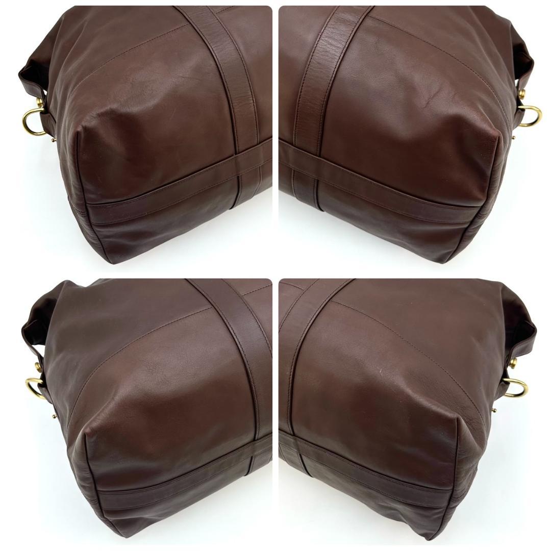 COACH オールドコーチ 2way ボストンバッグ 旅行用バッグ 男女兼用 茶
