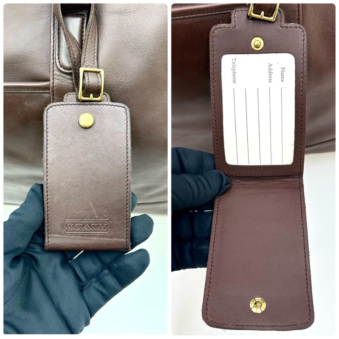 COACH オールドコーチ 2way ボストンバッグ 旅行用バッグ 男女兼用 茶