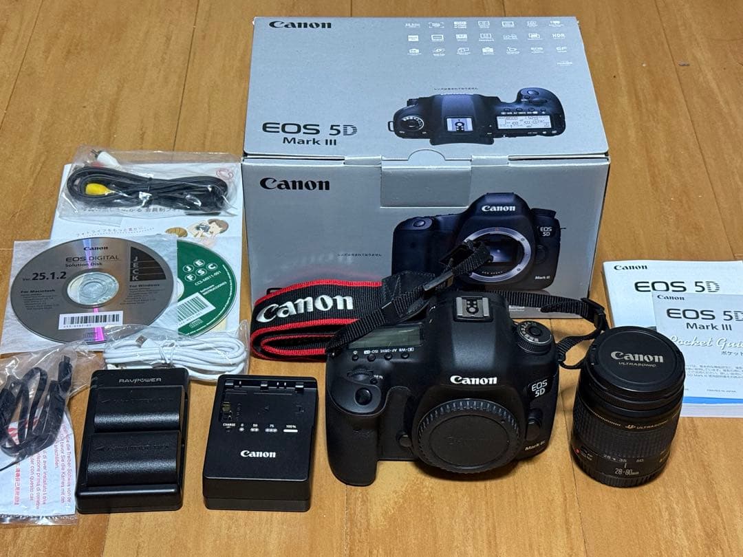 Canon EOS 5D Mark IIIとレンズ28-80mmバッテリーセット