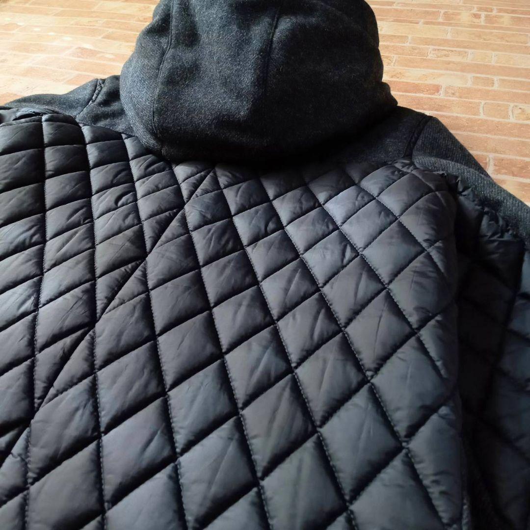 極美品☆　ポールスミス　異素材ダッフルコート　キルティング　グレー　42