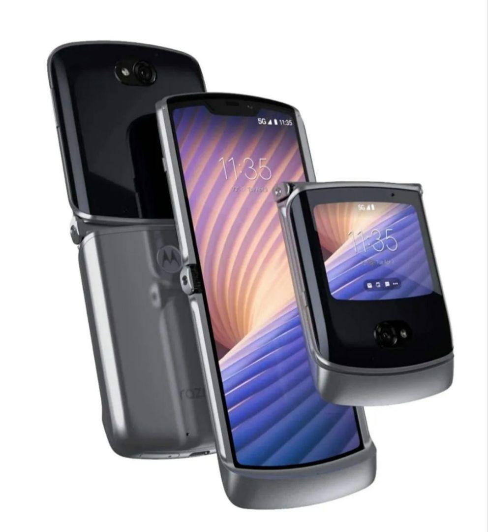 海外スマホ Razr 5G SIMフリー Liquid Mercury