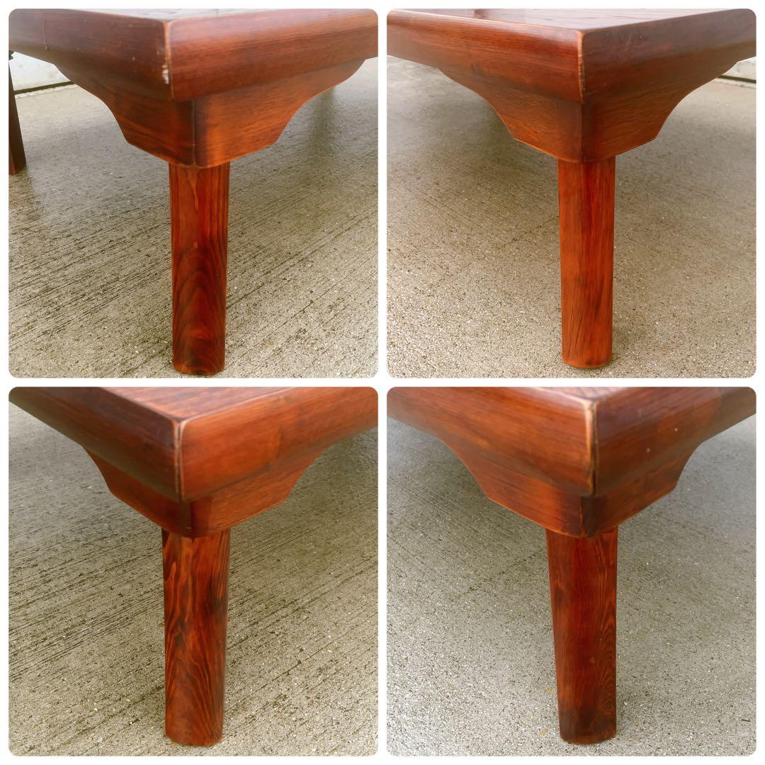 【美品①】高級 折り畳み座卓 昭和レトロ アンティーク 職人手作り ちゃぶ台