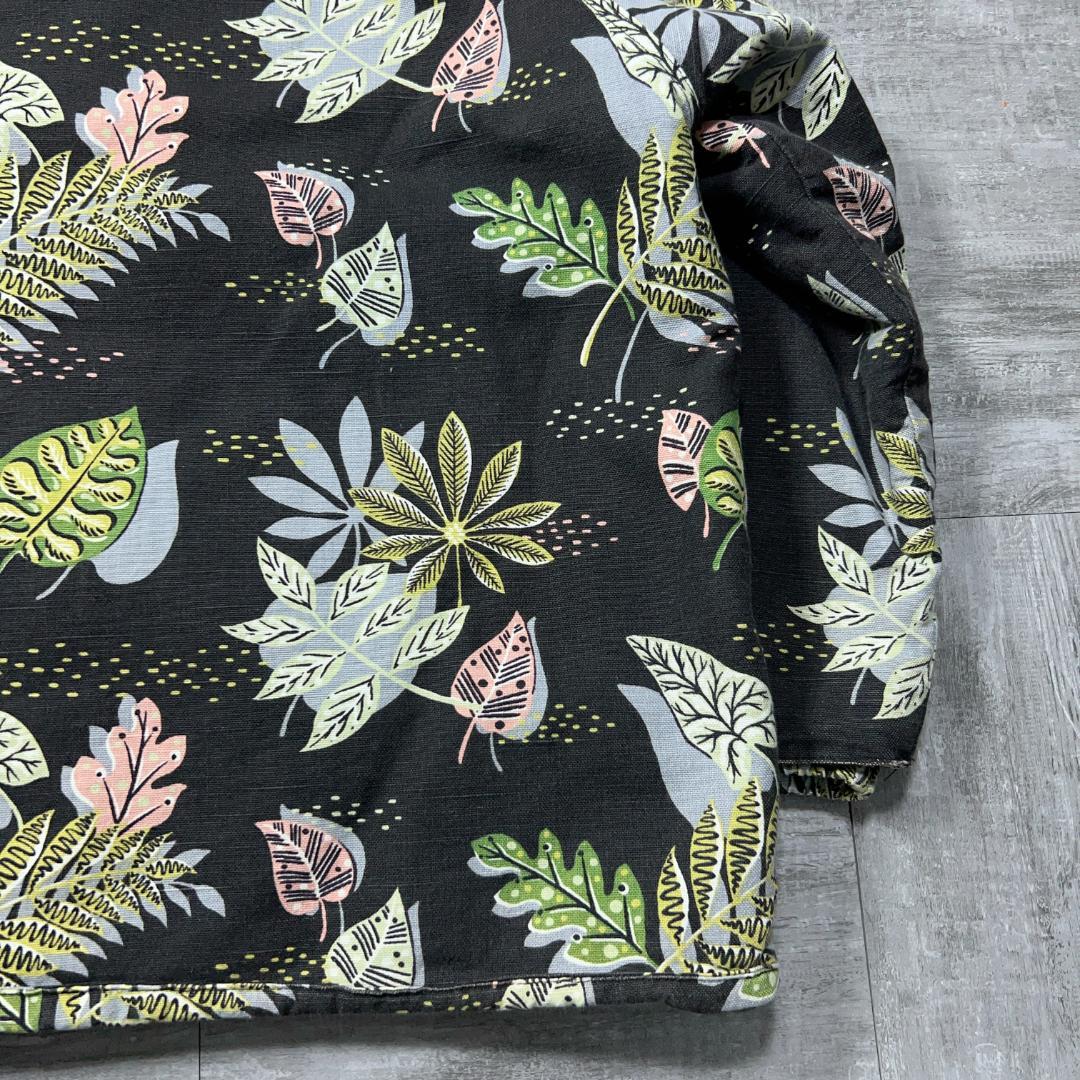 USA製 monitaly Papas フローラル アノラックパーカー 裏ボア