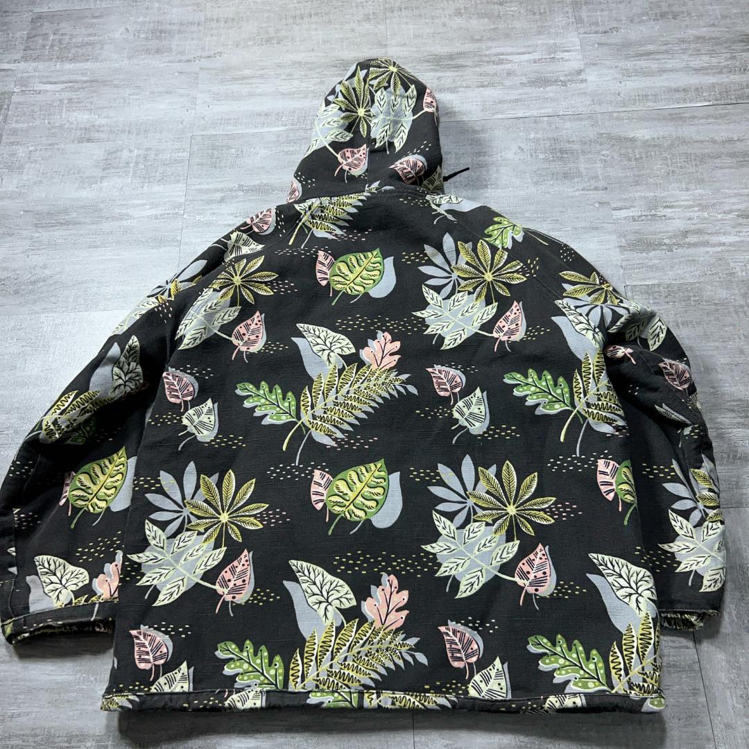 USA製 monitaly Papas フローラル アノラックパーカー 裏ボア