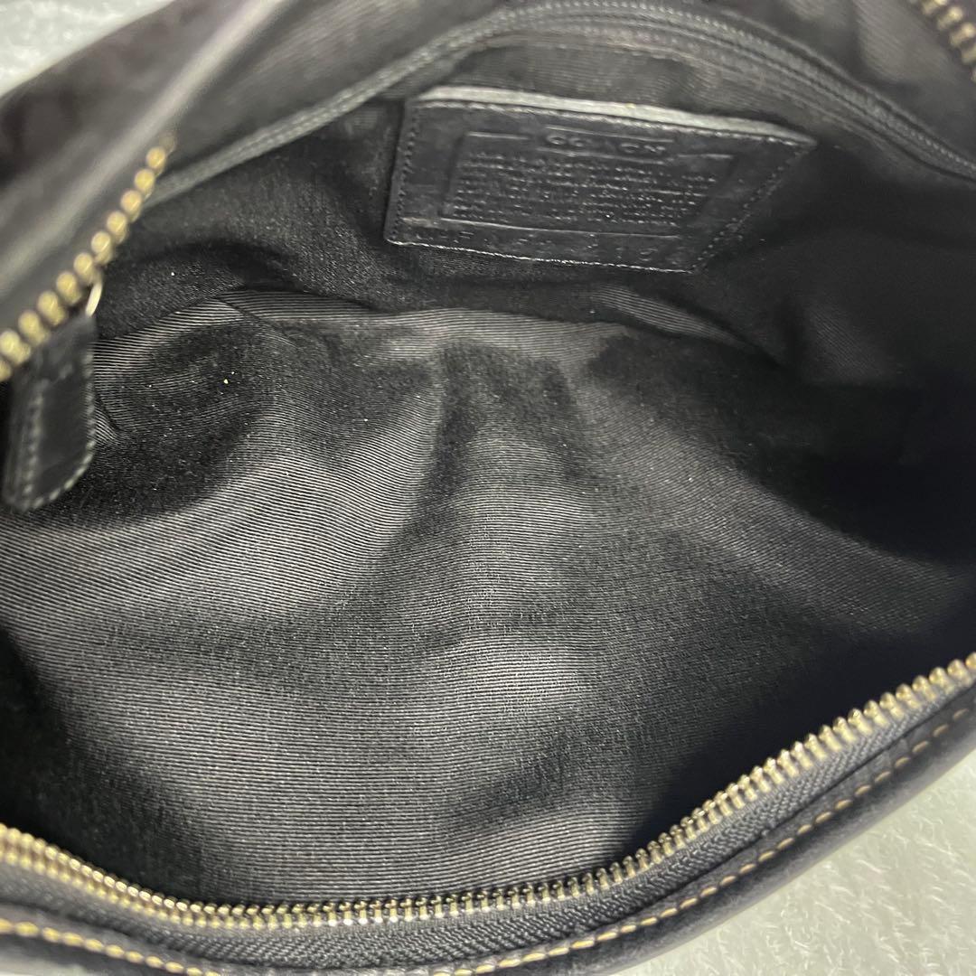 バッグ Coach Hobo Hand Bag Signature Black