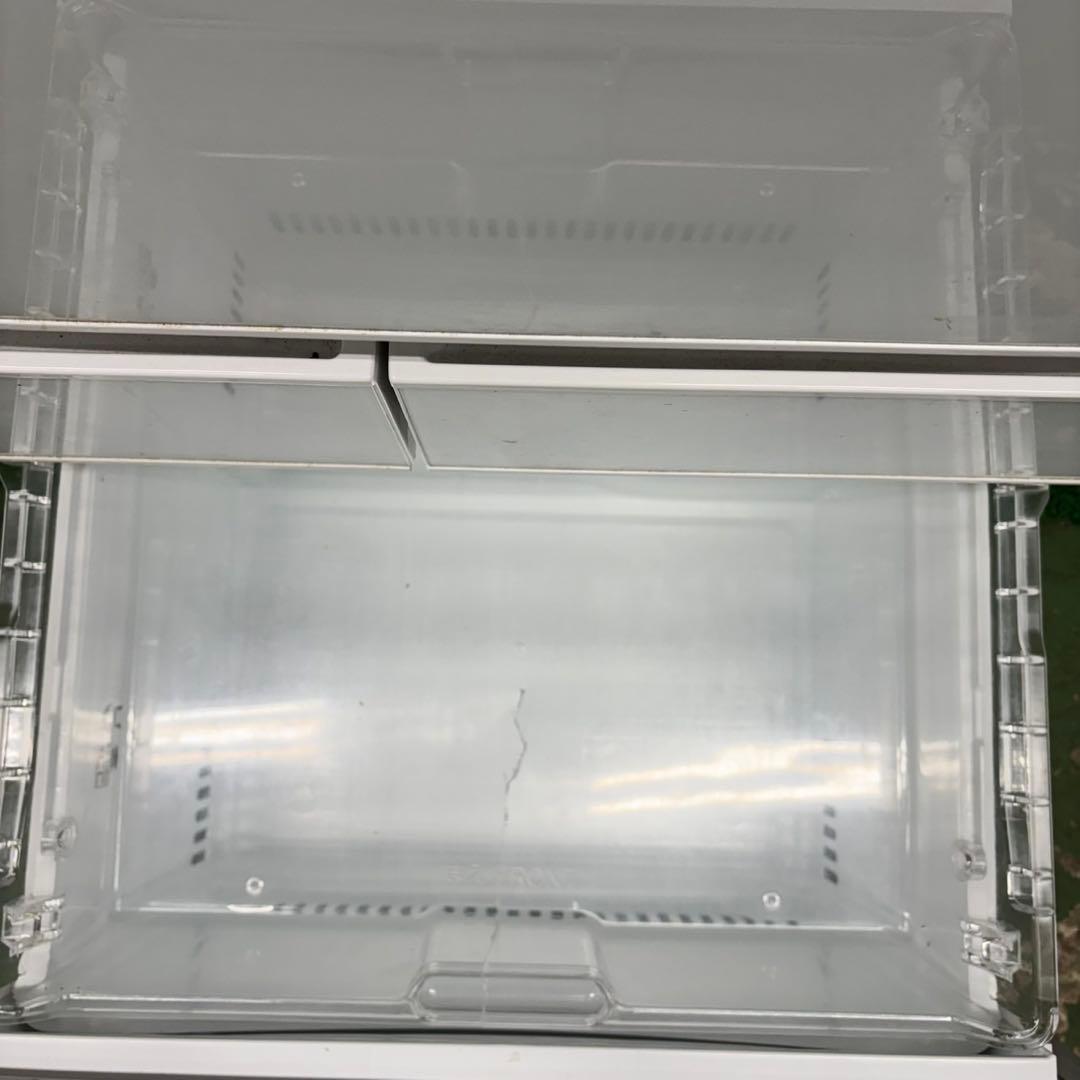 374 冷蔵庫　大型　右開き　ガラストップ　保証込　大人気　400L強　美品