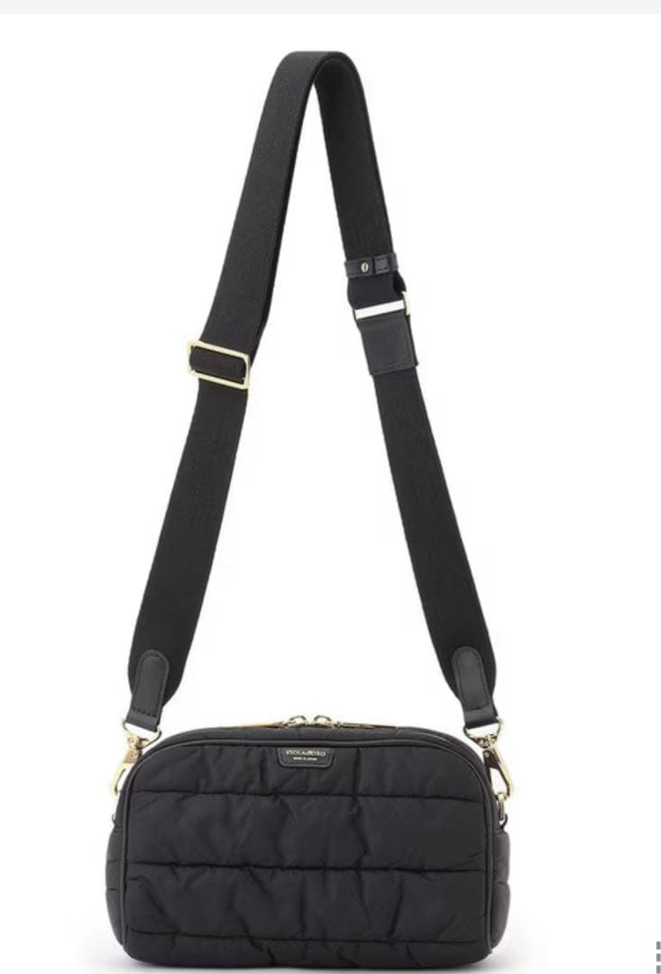 ヴィオラドーロ ショルダーバッグ ブラック キルティング