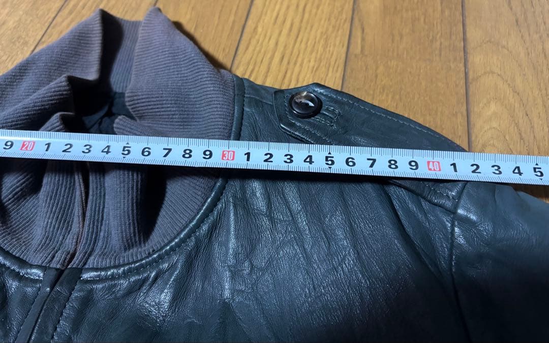 アタッチメント黒レザーシングルライダースジャケット