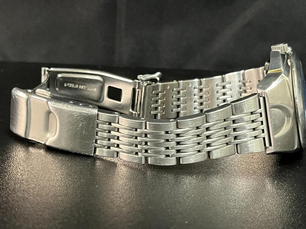 ◆SEIKO セイコー メカサスブルー文字盤4S12-0010腕時計　08166