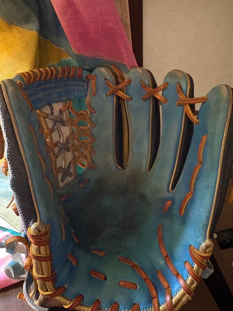 Wilson 軟式グローブ ライトブルー/ブラック