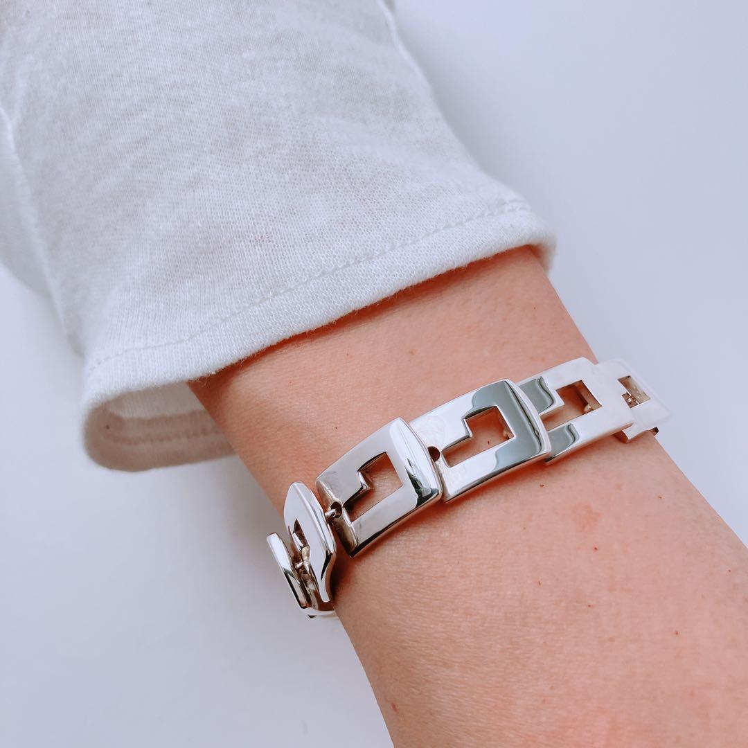 グッチ GUCCI 925 ブレスレット シルバー ヴィンテージ ON466