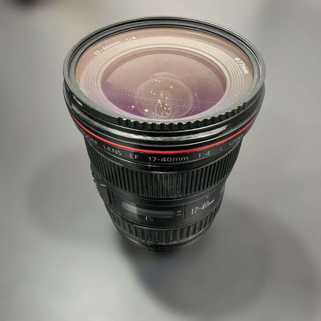 フィルター付　Canon EF17-40mm F4L USM