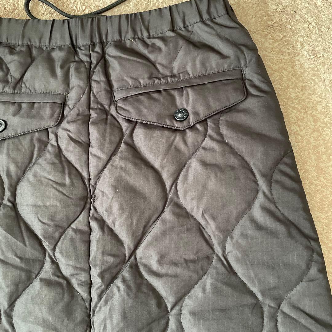 TAION/タイオン　MILTARY DOWN SK/ミリタリーダウンスカート黒