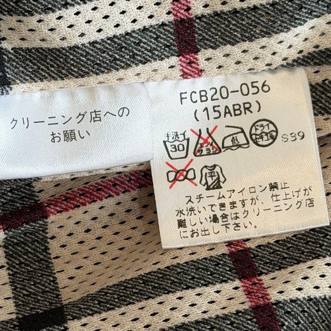 バーバリーロンドン　キルティングジャケット　ノバチェック　メッシュ　3L　黒