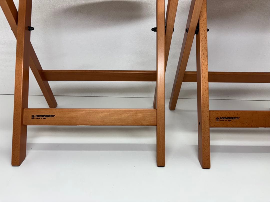 希少 FOPPAPEDRETTI 折り畳み式 チェア 2脚 フォッパぺドレッティ