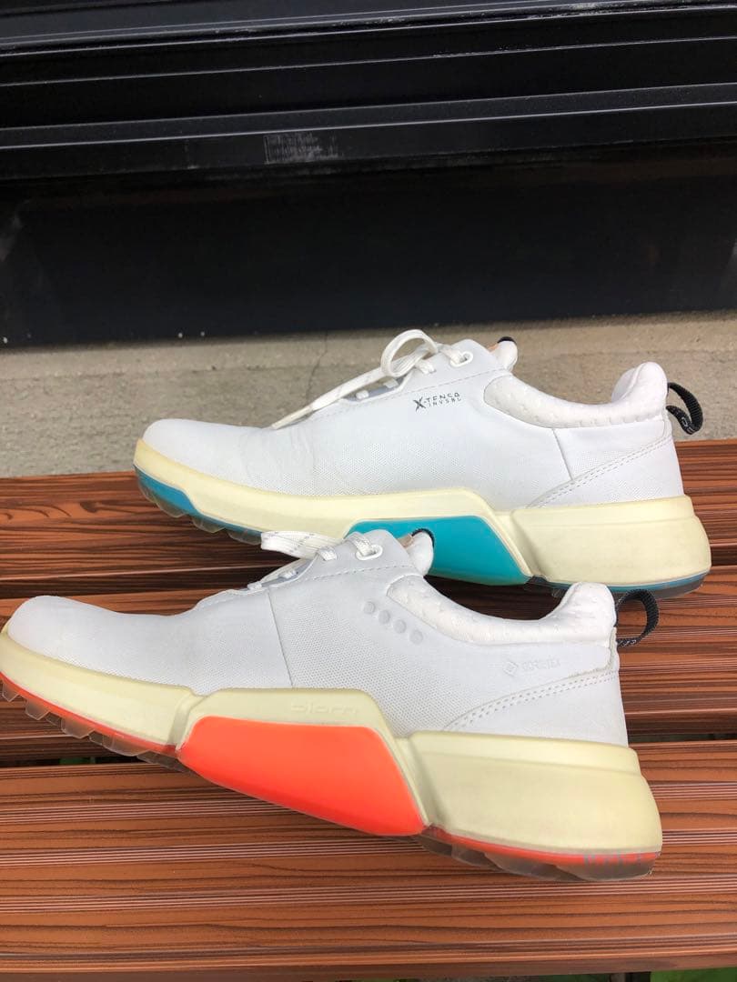 328番 美品 ECCO biom ゴルフシューズ36 23.0cmスパイクレス