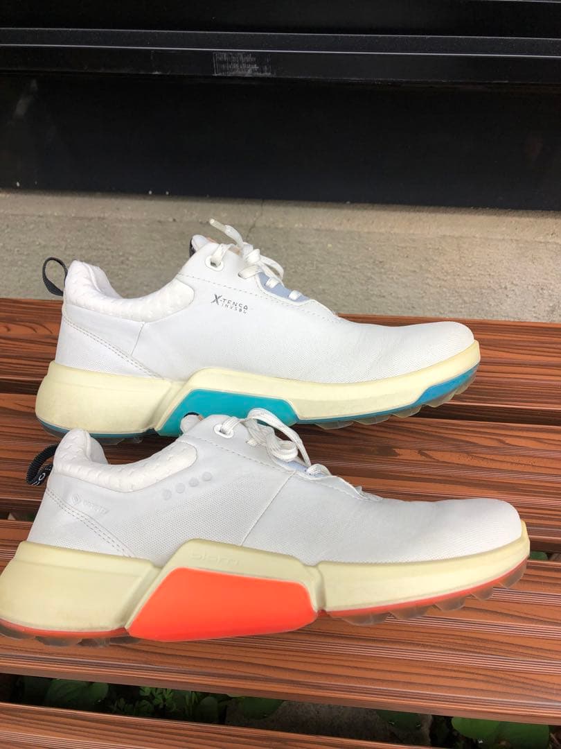 328番 美品 ECCO biom ゴルフシューズ36 23.0cmスパイクレス