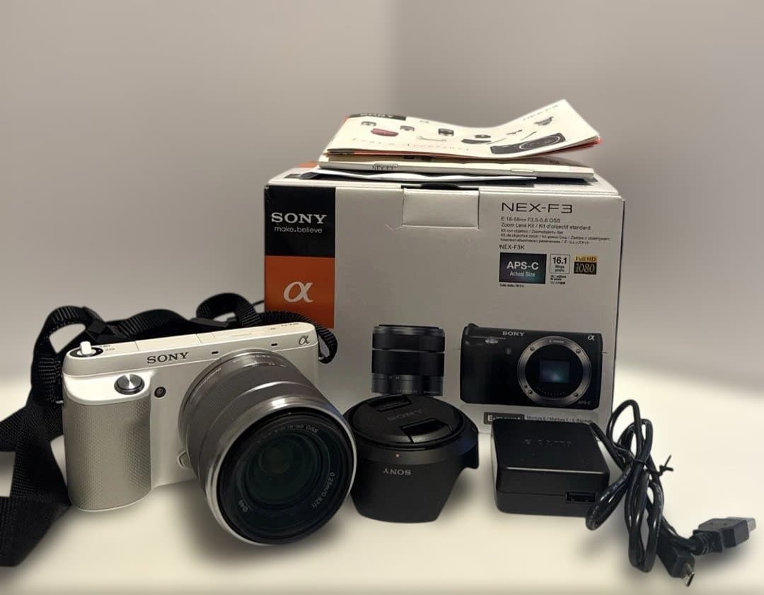 SONY NEX-F3 ホワイト 16.1メガピクセル