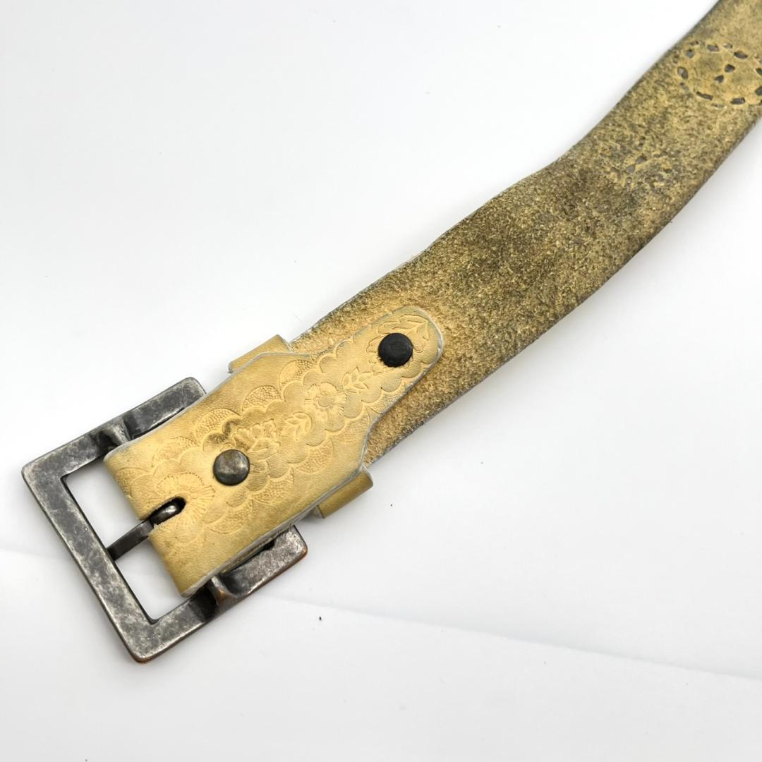 HTC エイチティーシ ベルト ビジュー スタッズ 装飾 レザー ロゴ金具