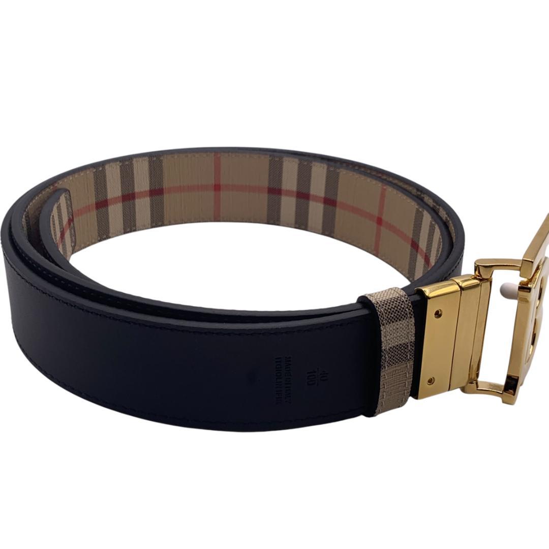 美品★Burberry　バーバリー　ベルト　リバーシブル90-100ｃｍ