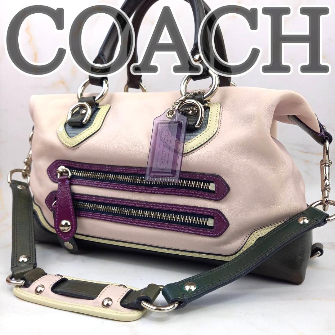 ✨希少✨ コーチ ミニボストンバッグ ワンショルダー 2way レザー