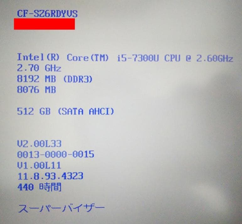 軽量コンパクト Panasonic CF-SZ6