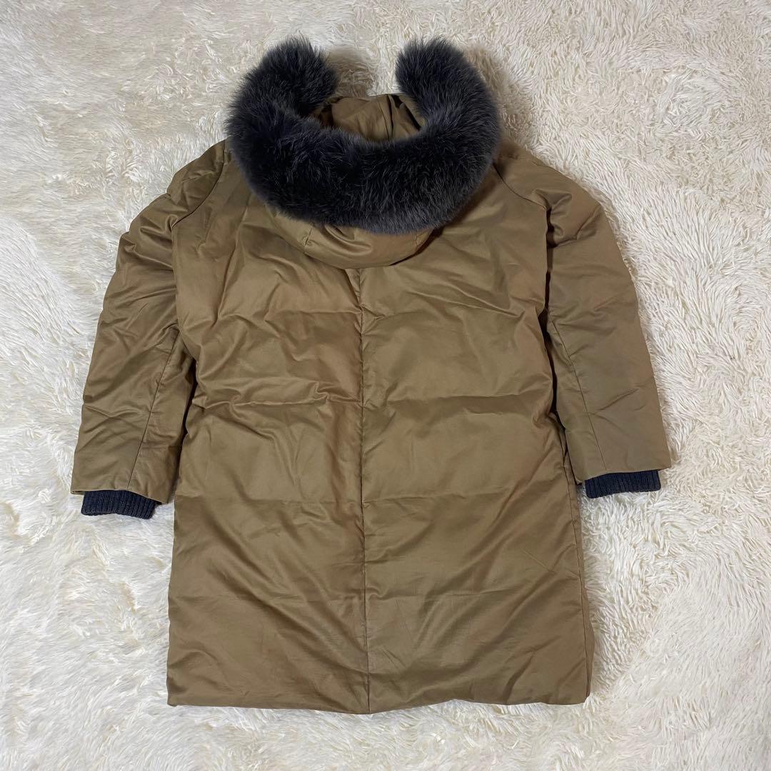 最終値下げ 美品✨ドゥロワー フォックスファー ダウンコート 36 定価20万