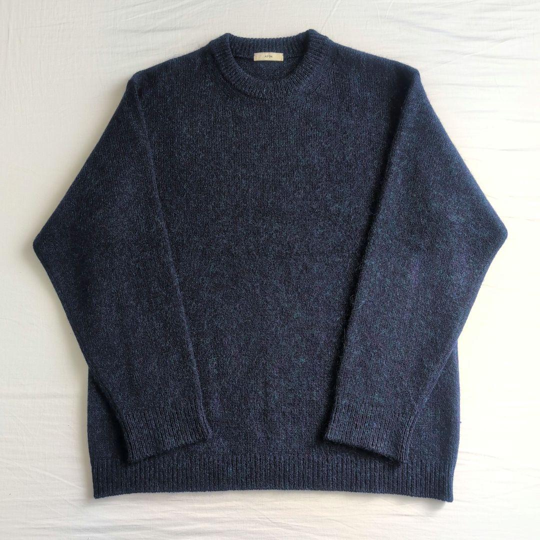 ATON エイトン WOOL MOHAIR CREWNECK SWEATER