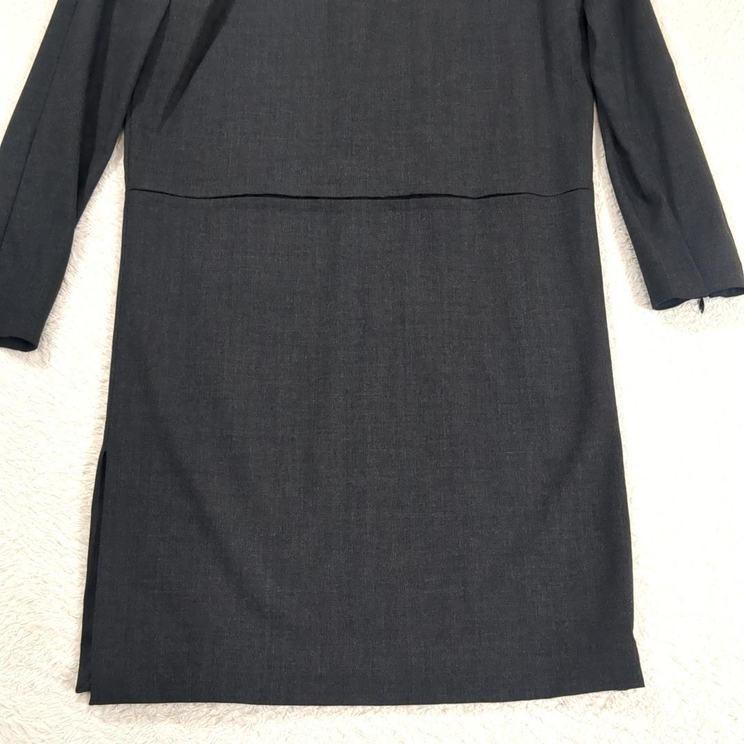 GUCCI グッチ トムフォード期 長袖 ワンピース L相当 グレー イタリア製