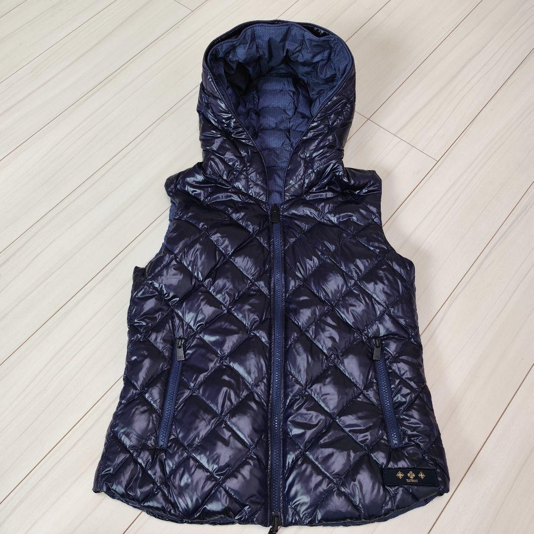 た*う様 美品 TATRAS ファー付リバーシブル キルティング ダウンベスト