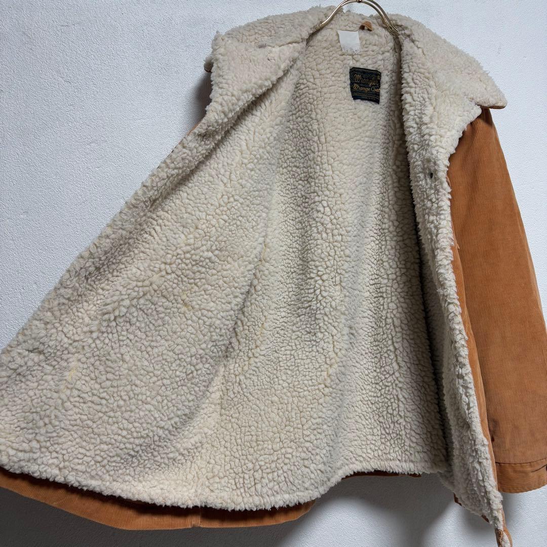 希少 美品 70s Wrangler USA ランチコート オレンジ L