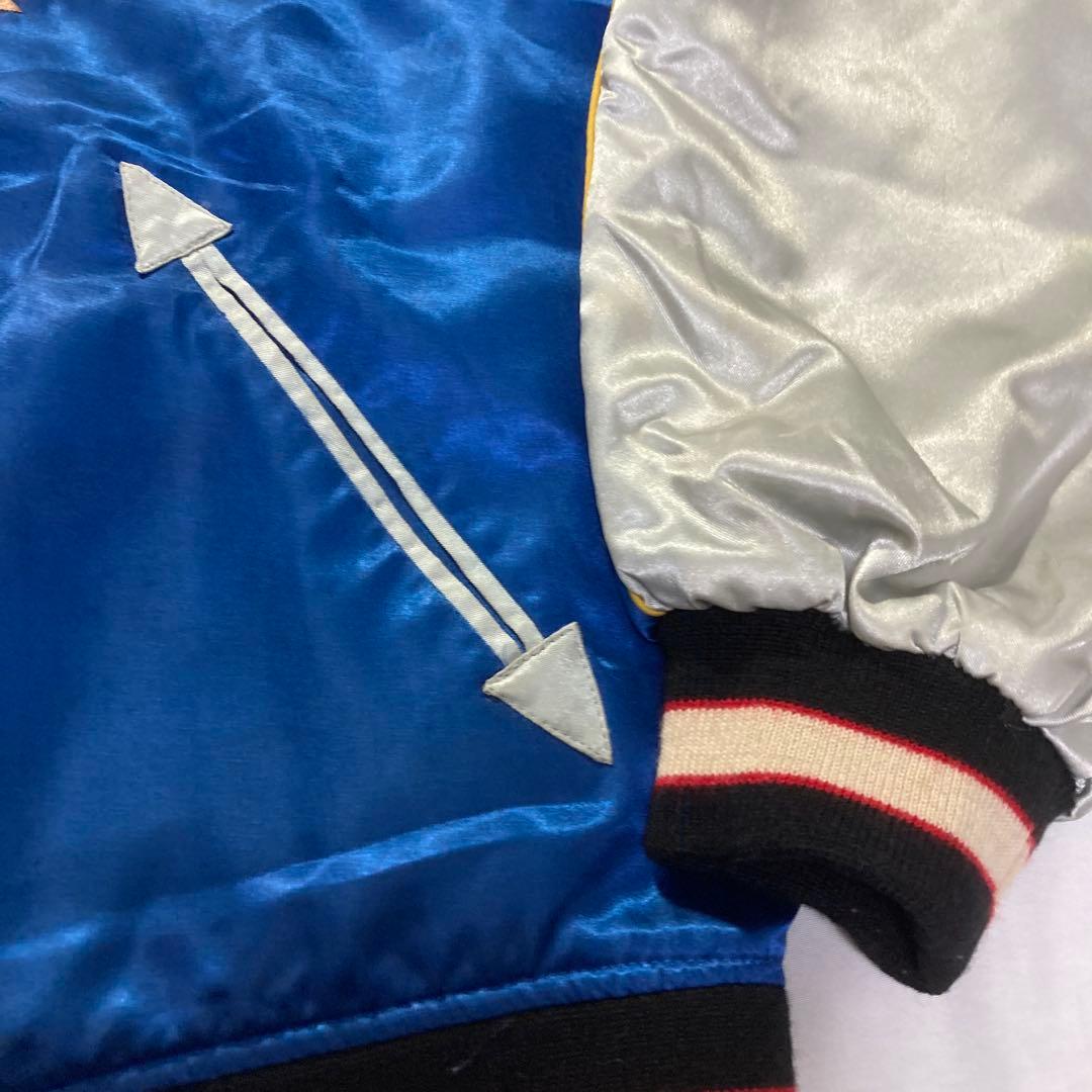 【リバーシブル】スカジャン スーベニアジャケット L位 龍 鷲 富士山 豪華刺繍