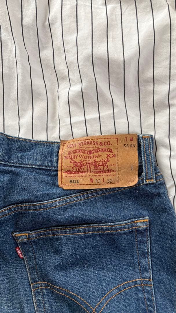 【96年製・USA製】Levi's 501 濃紺 W33 美品 ゴールデンサイズ