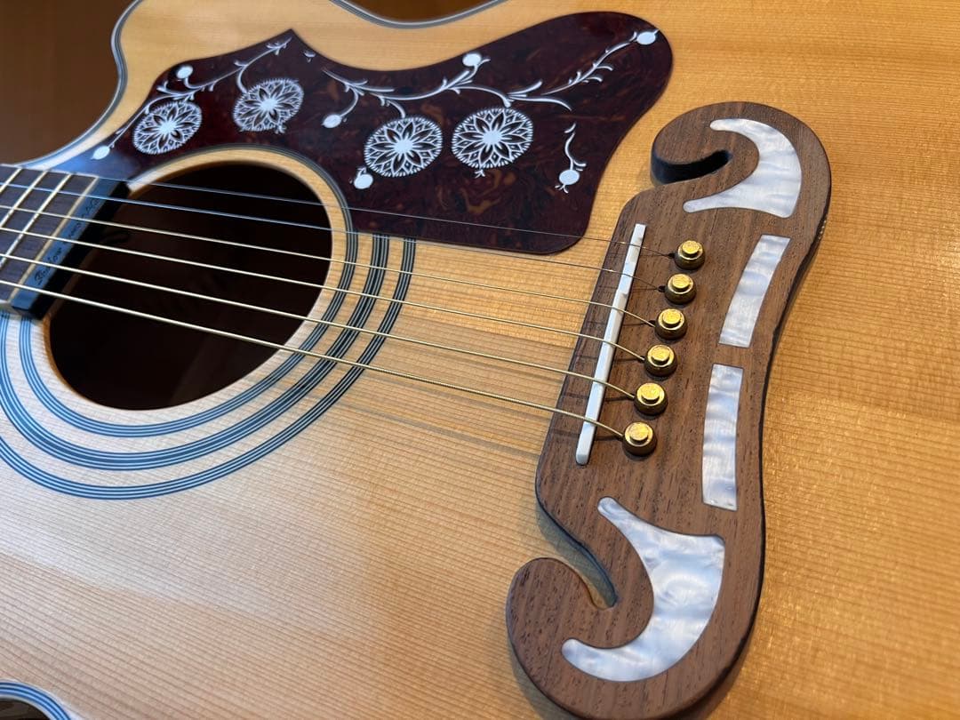 【美品】EPIPHONE EJ-200SCE/N ダブルピックアップ搭載