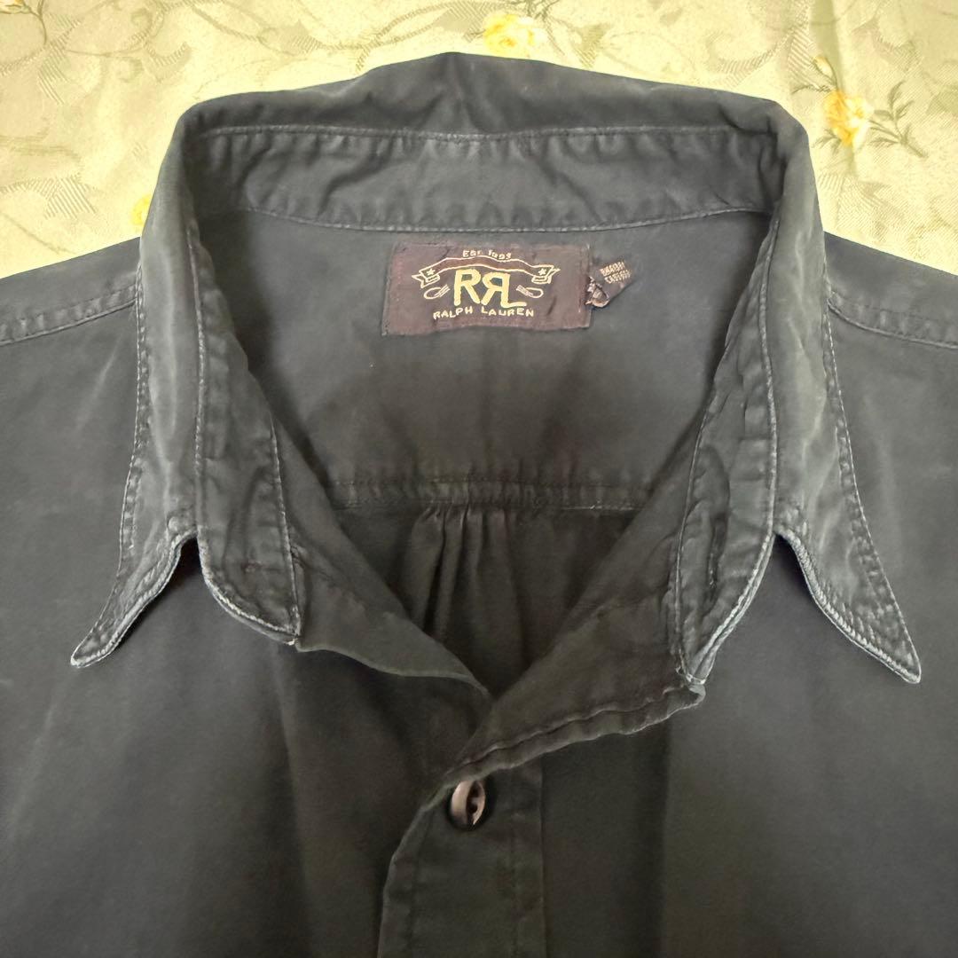 RRL 正規品 ダブルアールエル ブラック 黒 長袖シャツ S