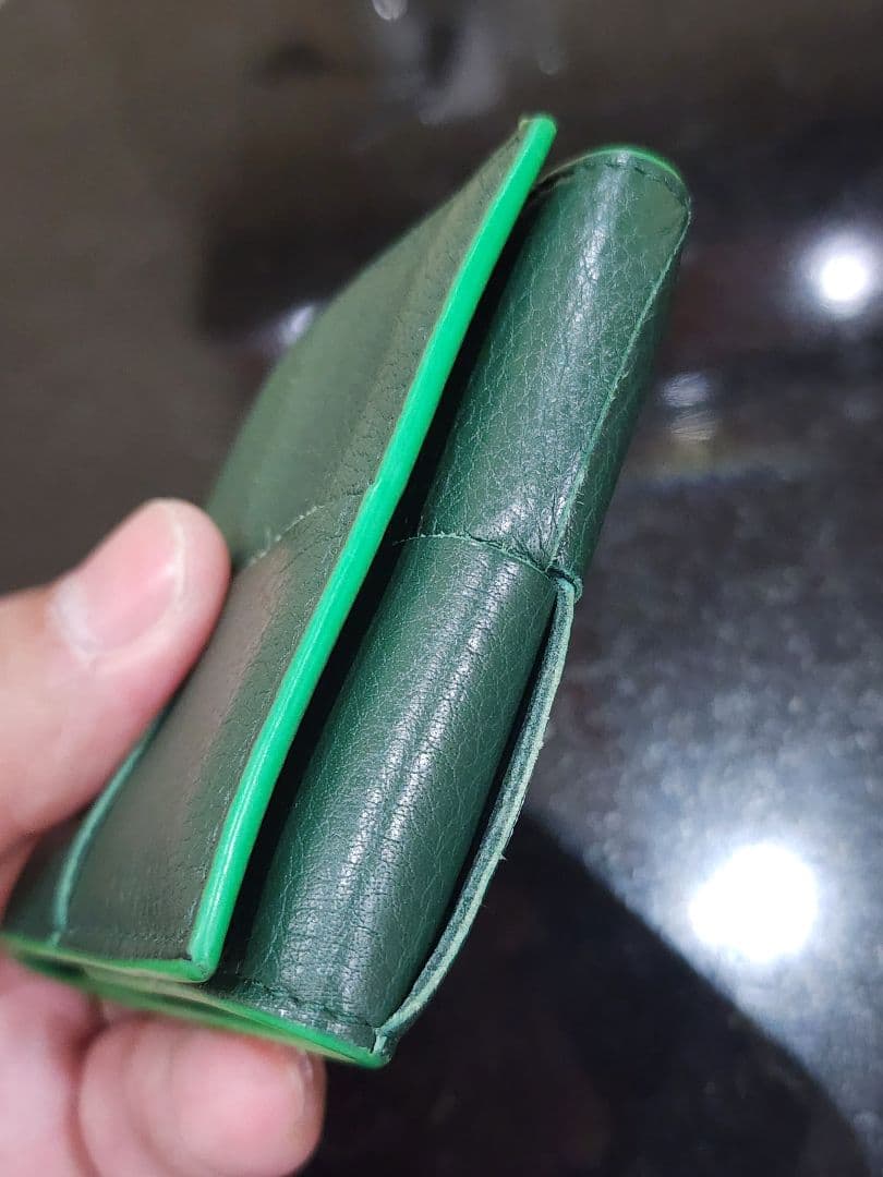 ボッテガ　パース　グリーン　ケース　小銭入れ　BOTTEGA