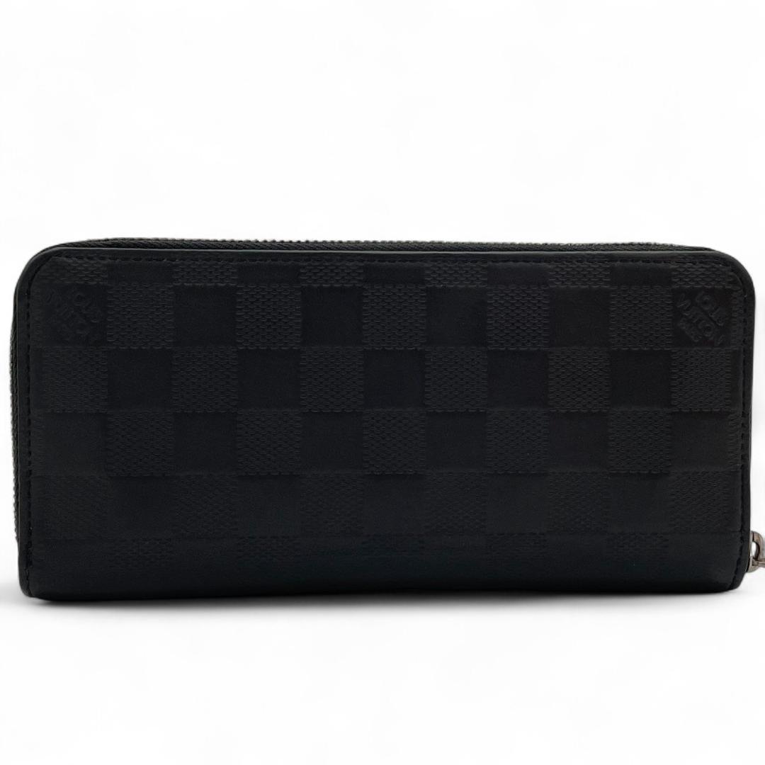 【超極美品】ルイヴィトン ジッピーヴェルティカル 長財布 ダミエアンフィニ