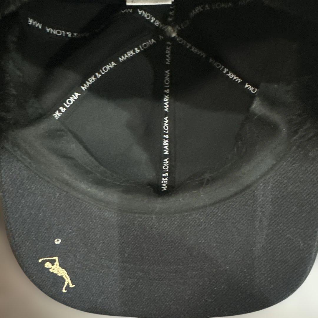 美品MARK & LONA 耳当て付きキャップ　ゴルフキャップ　フリーサイズ