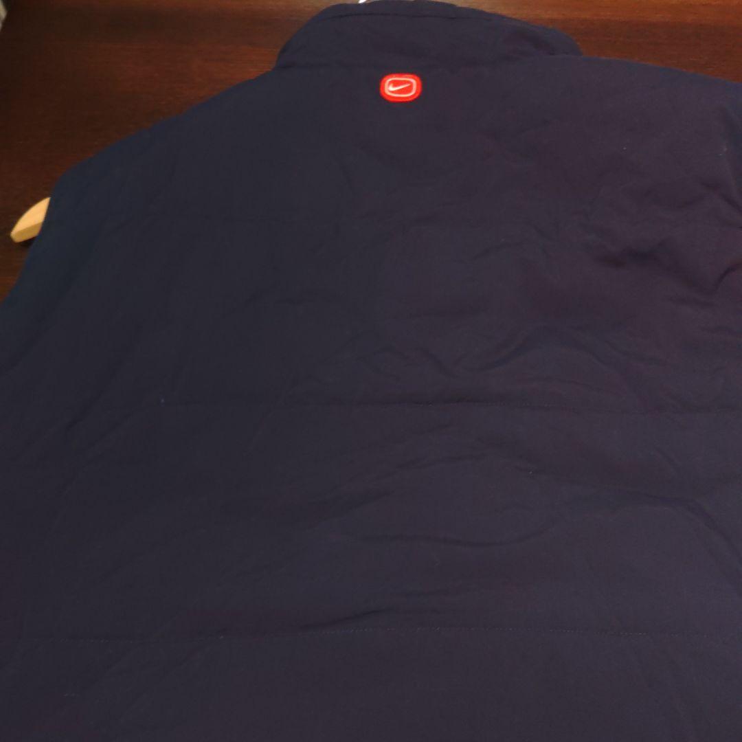 NIKE ネイビー ベスト ロゴ入り2000年レア、中綿