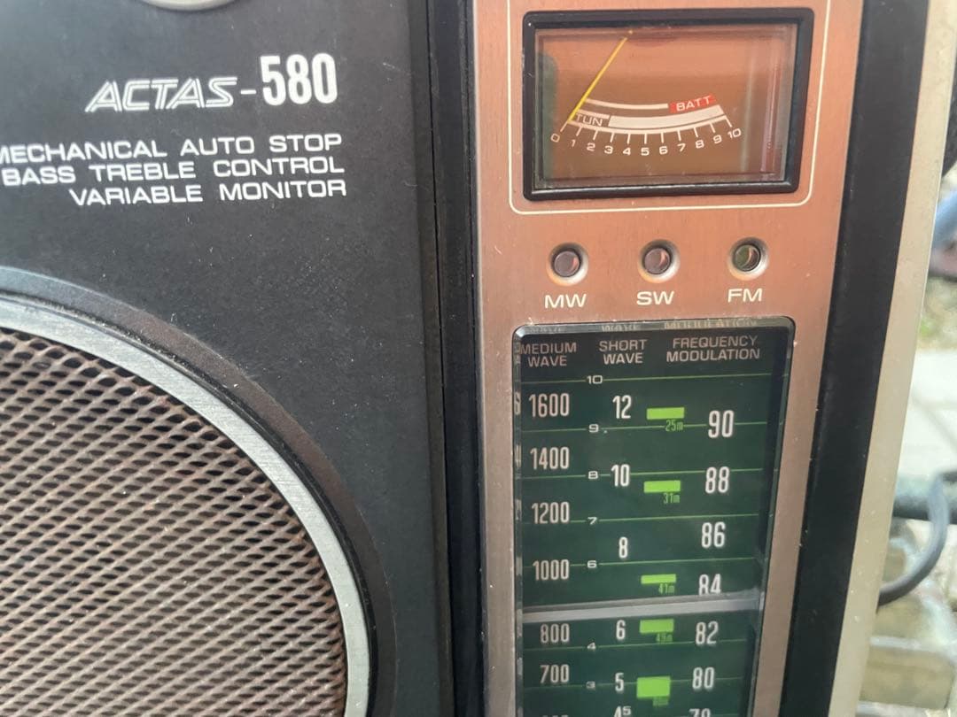 ラジオカセットレコーダー RT-580F 東芝 ACTAS-580 昭和レトロ