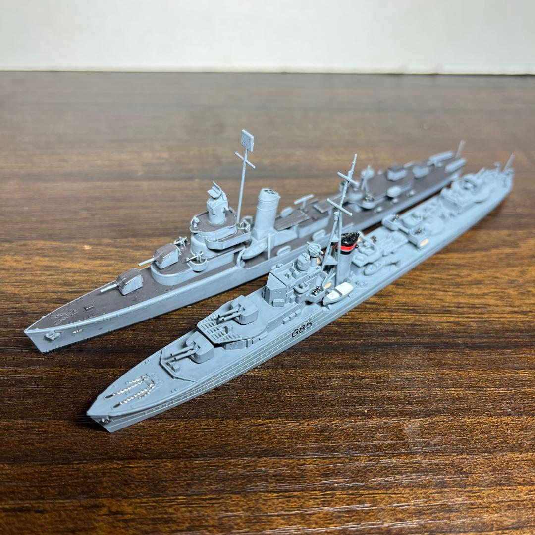 1/700 アメリカ海軍　護衛空母　ボーグ フレッチャー級駆逐艦　5隻セット
