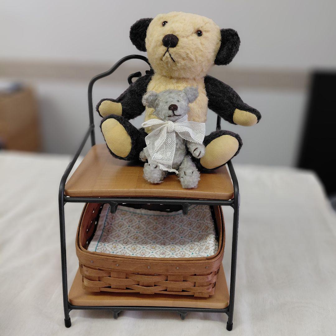 ロンガバーガー　アイアンラック　バスケット付き　インテリア　アンティーク