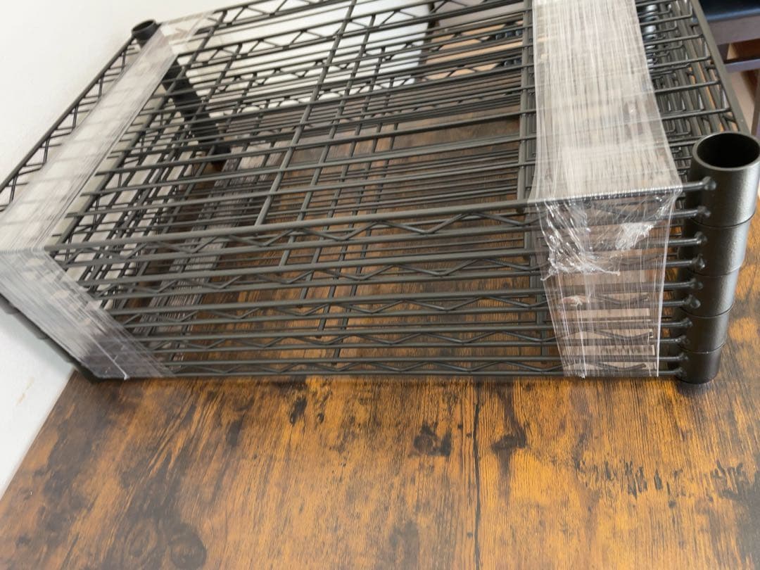 5点セット　ルミナス ノワール 棚板　ポール径25mm 幅60x奥行40cm